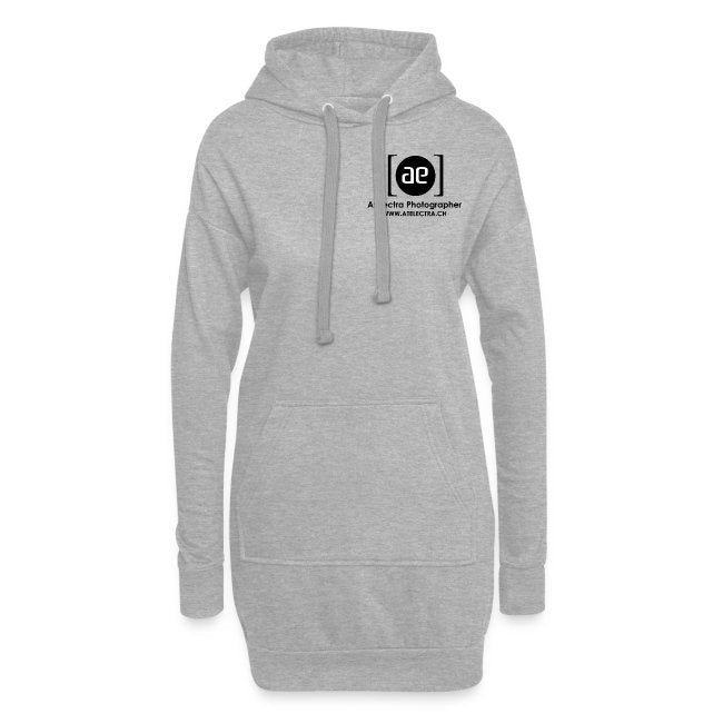 AE011 Women's long hooded sweatshirt Grey